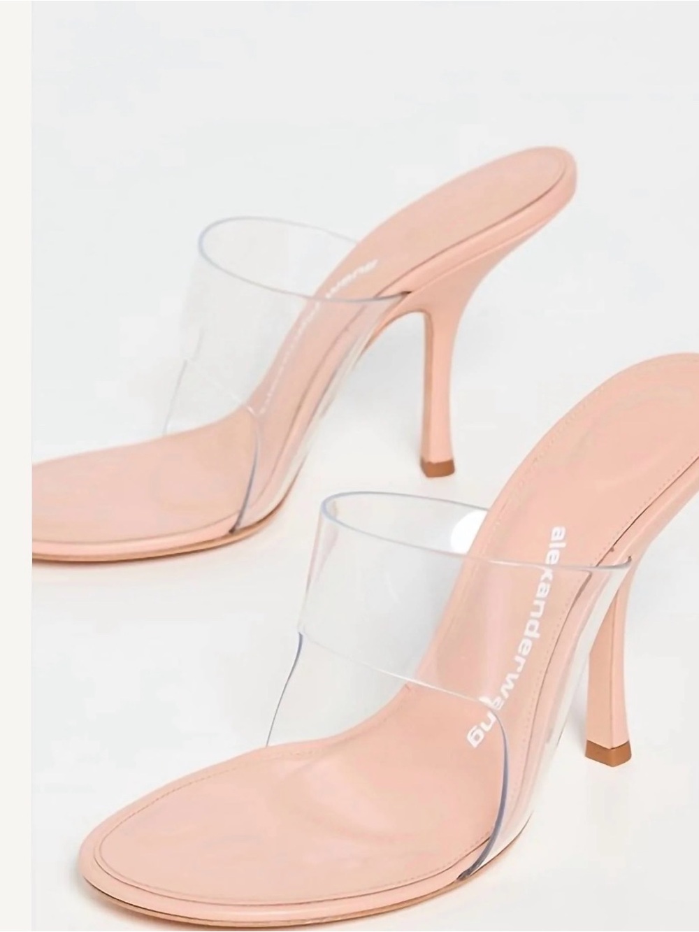 Alexander Wang Blush Pink PVC-Trim Stiletto Slide